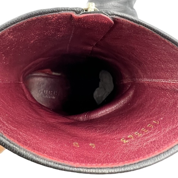 GUCCI Leather Ankle Boot Black 6 - Picture 17 of 17